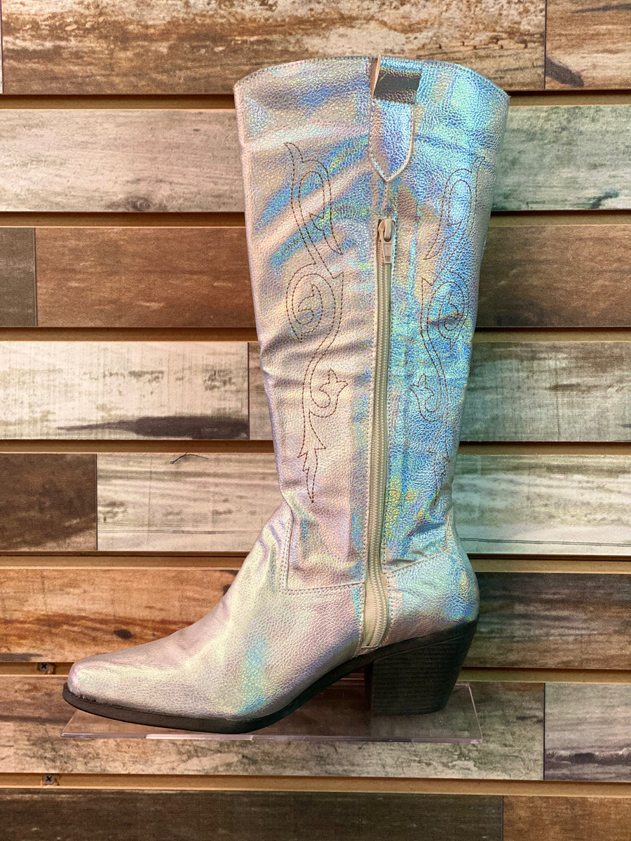 Holographic sales cowboy boots