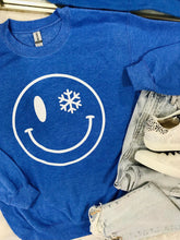 Load image into Gallery viewer, Snowflake Smiley Sweatshirt