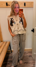 Load image into Gallery viewer, Tan Horse Sweater Vest