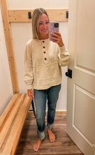 Load image into Gallery viewer, Cream Waffle Mix Pullover