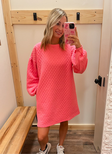 Pink Quilted Dress