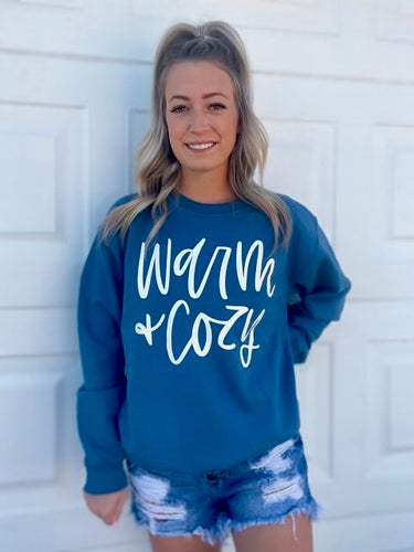 Blue Warm & Cozy Sweatshirt