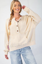 Load image into Gallery viewer, Cream Waffle Mix Pullover