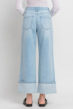 Load image into Gallery viewer, Light High Rise Wide Leg Cuff