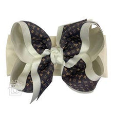 Load image into Gallery viewer, Wide Headband w/ LV Layered Bow - 2 Colors