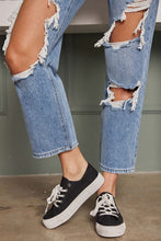 Load image into Gallery viewer, High Rise Boyfriend Destructed Jeans