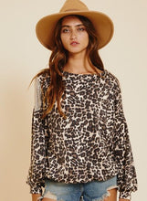 Load image into Gallery viewer, Leopard Top w/ Sequin Patch