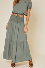 Load image into Gallery viewer, Chandler 2-Piece Olive Top &amp; Maxi Skirt