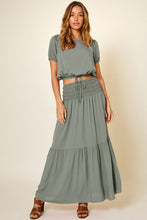 Load image into Gallery viewer, Chandler 2-Piece Olive Top &amp; Maxi Skirt