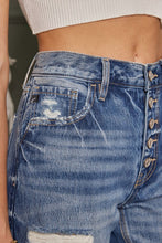 Load image into Gallery viewer, High Rise Button Fly Straight Fit Jeans