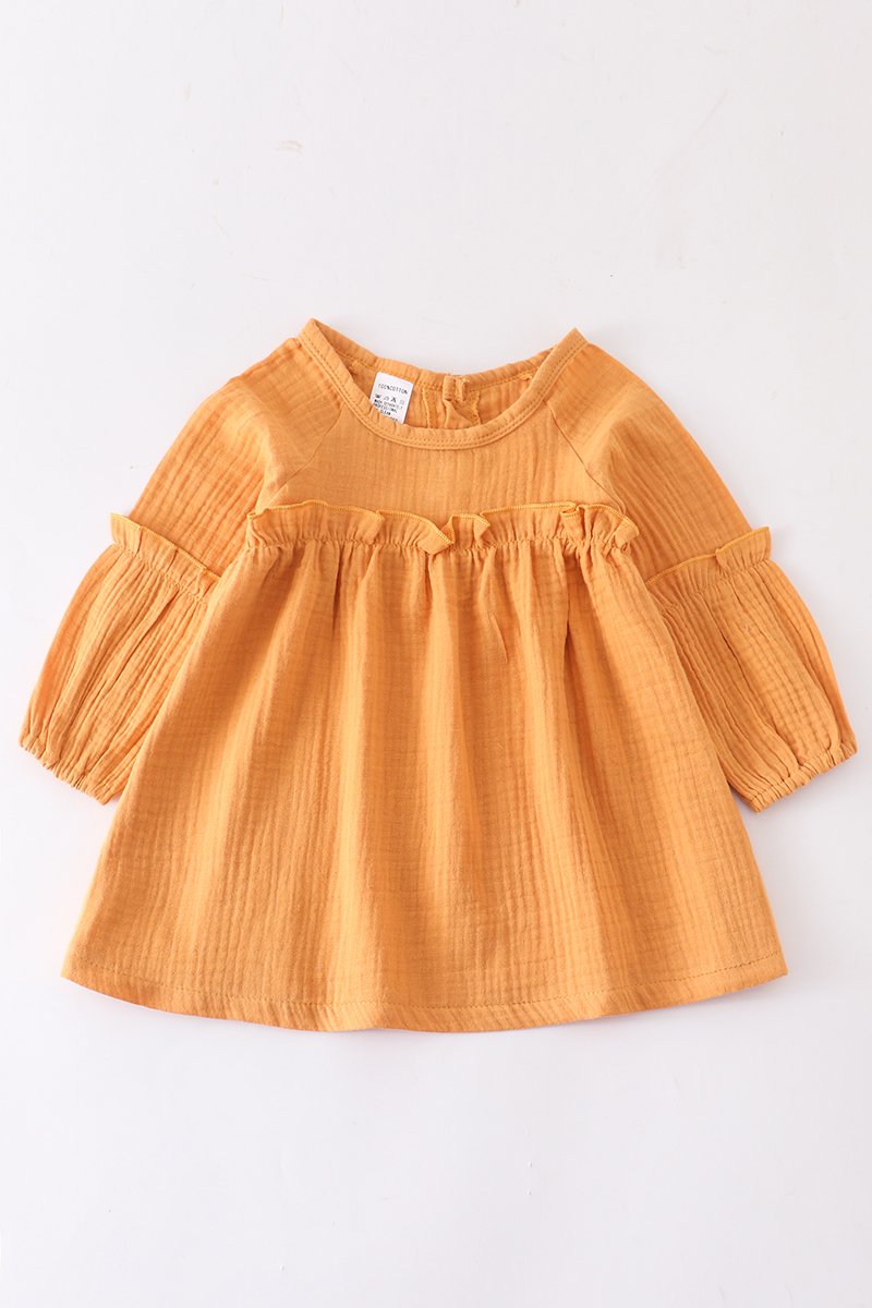 Mustard Gauze Dress