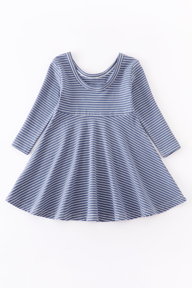 Kids Blue Stripe Dress
