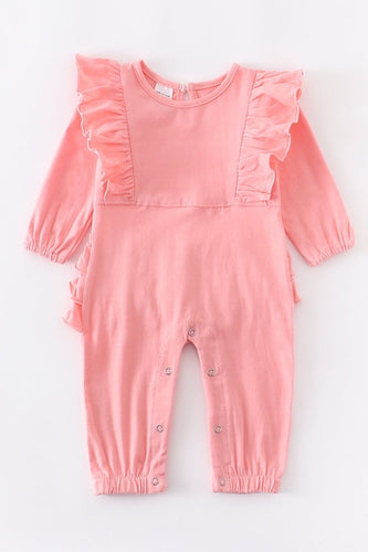 Pink Ruffle Baby Romper