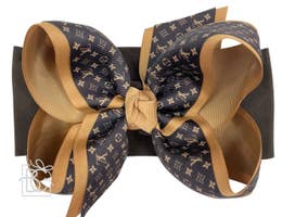 Wide Headband w/ LV Layered Bow - 2 Colors