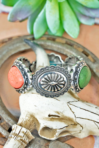 Diego Multi Color Concho Bracelet