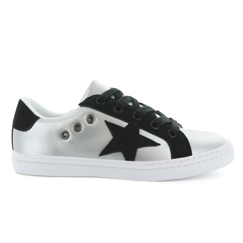 Kids Silver Star Sneaker