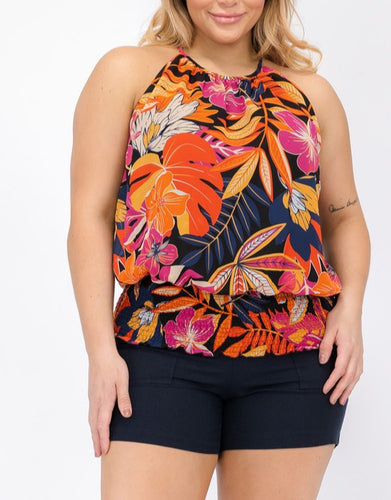 Island Tropics Halter Top
