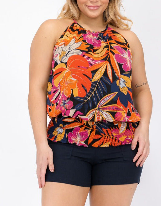Island Tropics Halter Top