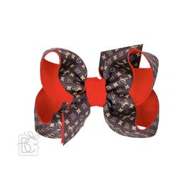 Layered LV Clip Bow - 5 Colors