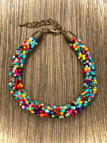 Multi Color Beaded Bracelet